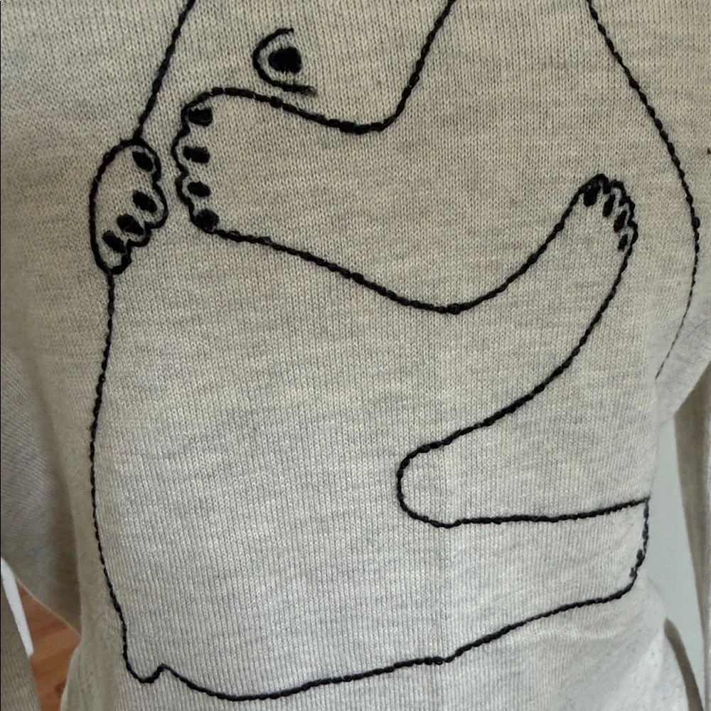 J. Crew Polar Bear Hug Wool Blend Crewneck Sweater- Size Small